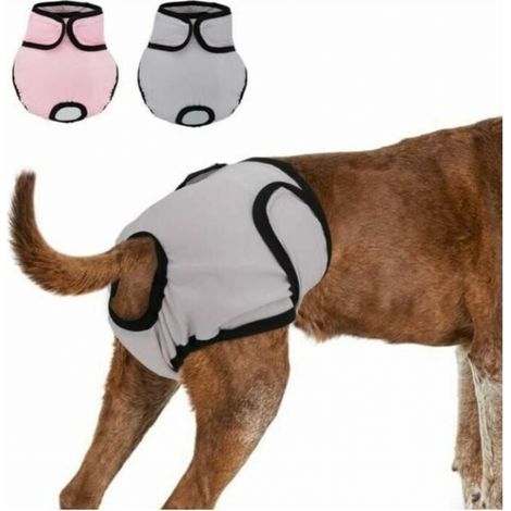 2Pcs 33-50CM Reusable Dog Diaper, Physiological Pants, Sanitary Pants, Washable, Absorbent Shorts - Type (1/5)