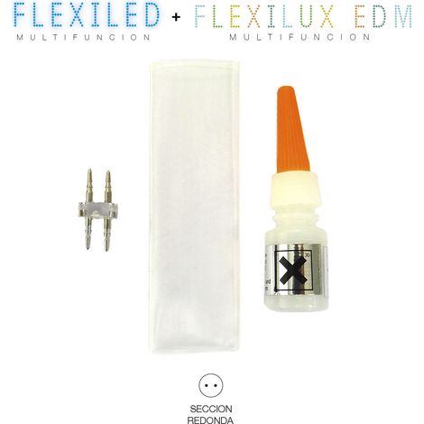 Kit raccordement tube flexilux/flexiled 2 voies edm (1/2)