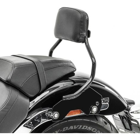 Sissy Bar per Harley Davidson Sport Glide 18-25 Craftride XS con kit di montaggio nero