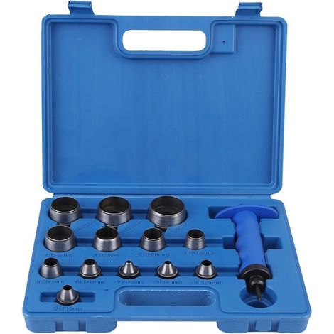 Set 14 Pezzi Punzonatura Cava Impugnatura Perforazione Cintura Pelle FS-20151
