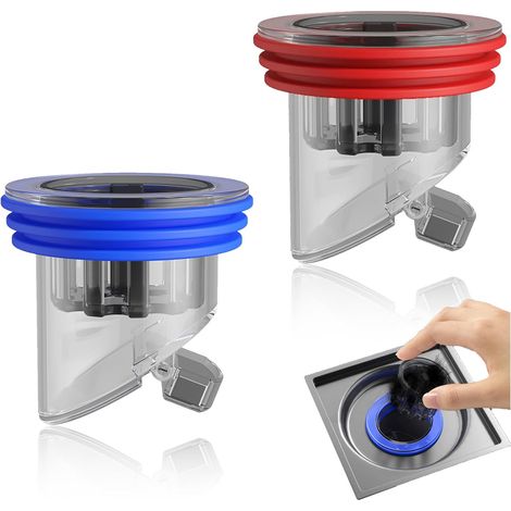 (1,5"-2,0") 2 valvole di ritegno per scarico doccia antiodore, tappo di scarico a pavimento antiodore per bagno e cucina, nucleo di scarico in rame deodorizzante (1/4)
