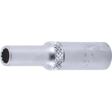 Llave de vaso 12 caras, larga  entrada 6,3 mm (1/4")  5,5 mm