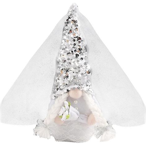 1 poupée gnome en peluche de mariage