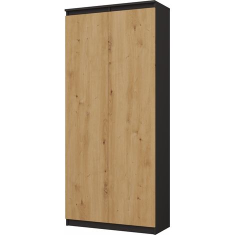 PRATO - Office cabinet- Bookcase with doors - 80x35x180 cm - 8 shelves (1/4)