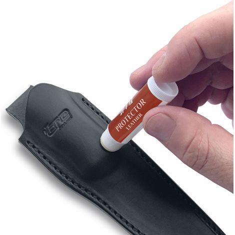 Cire protectrice pour couteaux en cuir Pruciak en bâton pour l'entretien des éléments en cuir (1/5)