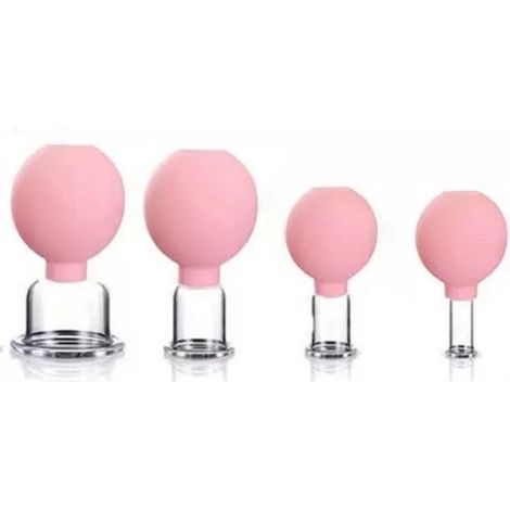 Ventouses faciales - Kit de ventouses faciales - Ventouses faciales - Qualité supérieure - Kit de massage par ventouses - Kit de ventouses - 4 pièces (1/5)