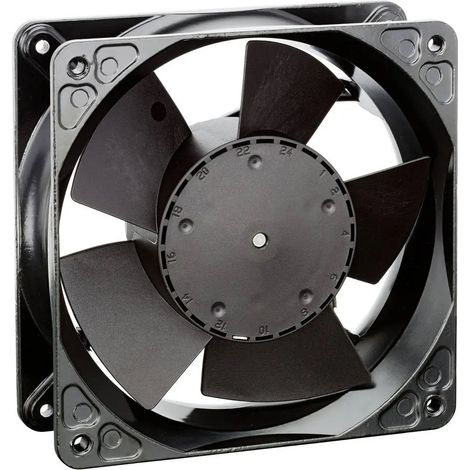 [NEUWERTIG] B-Ware Ebm Papst Axiallüfter Ventilator 4184 Nxhu Schwarz 24 Vdc 227 M3h 119x119x38 Mm