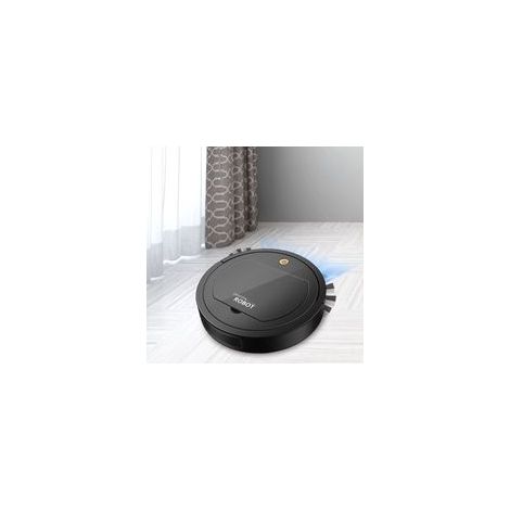 Aspirateur robot, aspirateur robot puissant, anti-collecte, anti-chute, multi-mode, pour le nettoyage des poils d'animaux/de la poussière/du sol, silencieux (noir) (1/5)