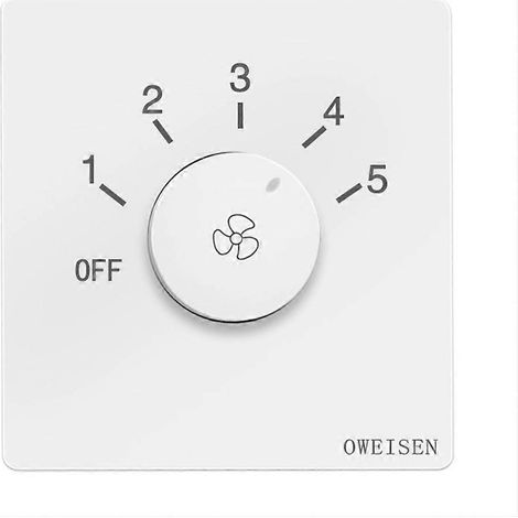 Interrupteur de réglage universel pour ventilateur de plafond, variateur mural (1/5)