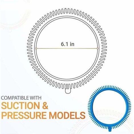 2 Pièces Séries 896584000-143 Kit de Pneus Bleus avec Super, pour Nettoyeur de Piscine 2X, 4X, Roues de Compression pour Phoenix, adapté à Poolvergnuegen,Hayward Phoenix (1/4)