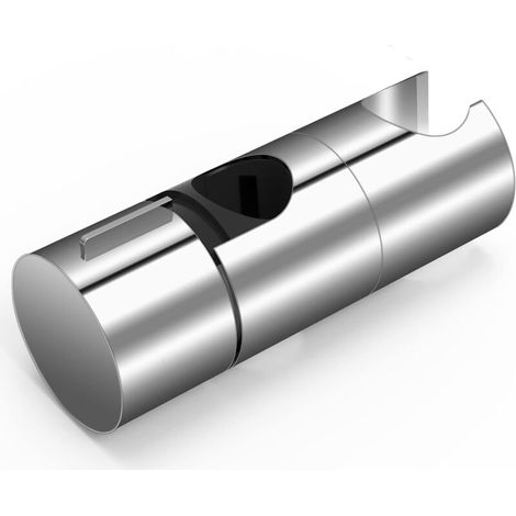 Shower bracket, 18-25 mm adjustable diameter, hand shower holder in chrome + ABS design, easy installation, suitable for shower rod