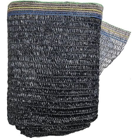 Filet d'ombrage 55 % en maille résistante aux UV pour serre de jardin, fleurs et plantes, noir (2 x 3 m)
