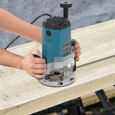 Oberfräse Kantenfräse Holzfräse Fräsmaschine 2500W Fräse 6/8 mm inkl. Fräsersatz
