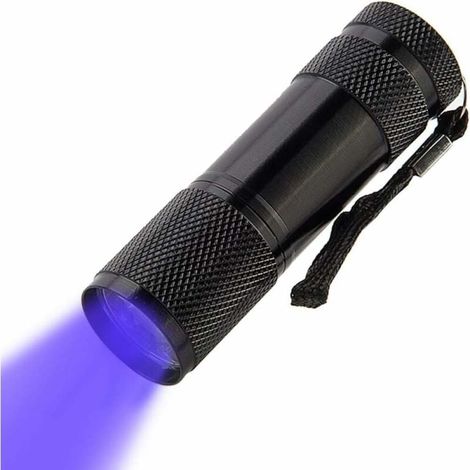Lampe torche multifonction UV - Noire