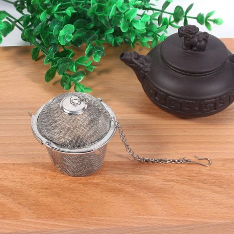 Infuseur à thé en acier inoxydable 6,5 cm - Boule à épices et filtre à fines herbes pratique (1/5)
