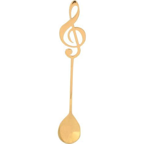 Cuillère à Dessert en Acier Inoxydable avec Note de Musique pour Agiter le Café (Multicolore) (1/5)
