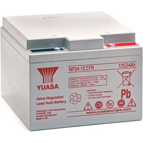Batterie plomb étanche NP24-12FR Yuasa 12V 24ah