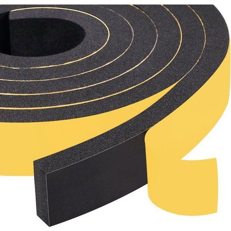 Ruban mousse caoutchouc autocollant 1 rouleau – Étanchéité isolation phonique – Pour portes, fenêtres (1/5)