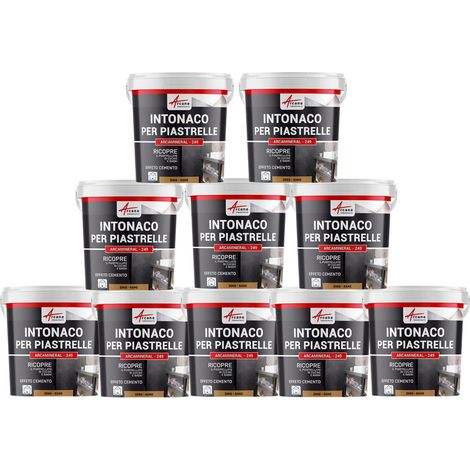 Intonaco per piastrelle del bagno e cucina, su pavimento e pareti - ARCAMINERAL - 10 x 20 kg Rame - ARCANE INDUSTRIES
