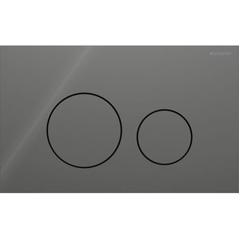 Placca Geberit Sigma40 Round Vetro Lava Doppio Tasto  115.628.JK.1 Vetro Lava