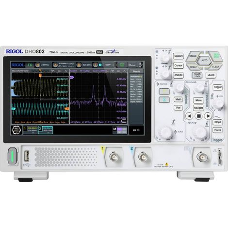 Oscilloscope numérique Rigol dho802 70 MHz écran tactile 7 pouces (1/3)