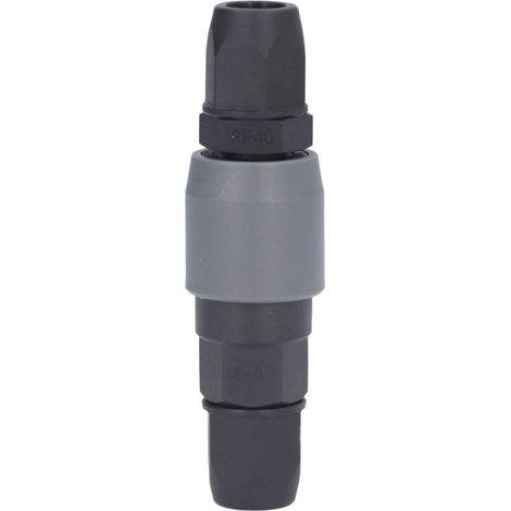 10 Stück C-förmige pneumatische Verschraubungen aus Kunststoff und Stahl, selbstsichernde Schnellkupplungen für PU-Schläuche, Kompressorzubehör (SP40 + PP40 Gewinde 12x8mm 1/2in)