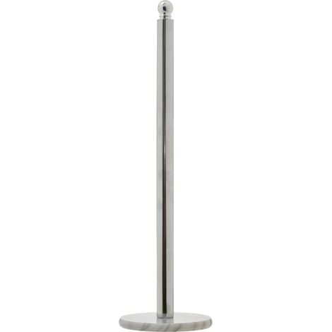Interiors by Premier Elegant Design Chrome Large Toilet Roll Holder, Stable Toilet Holder, Sturdy Roll Holder With Marble Base (1/5)