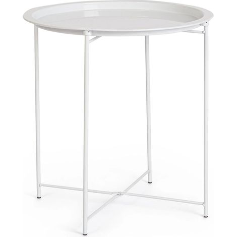 Tischchen Hilmar tortora/weiß 47x51 cm
