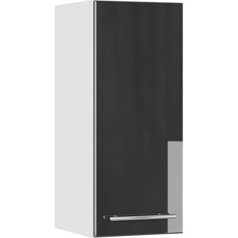Armario colgante Fame-Line, Antracita alto brillo, 30 cm, Vicco