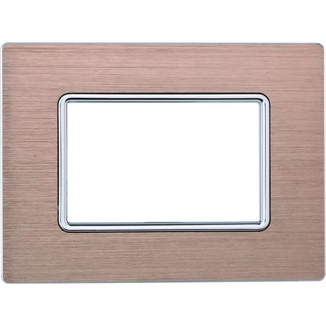 ETTROIT MT86402 Solar-Serie, 4P, Aluminiumplatte, schwarze Farbe, kompatibel mit Bticino Matix (1/2)