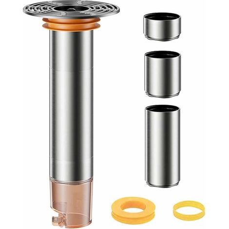 Tappo doccia antiodore, blocco antiodore per doccia con filtro rimovibile (32 mm), blocco antiodore per lo scarico con prevenzione del riflusso (1/3)