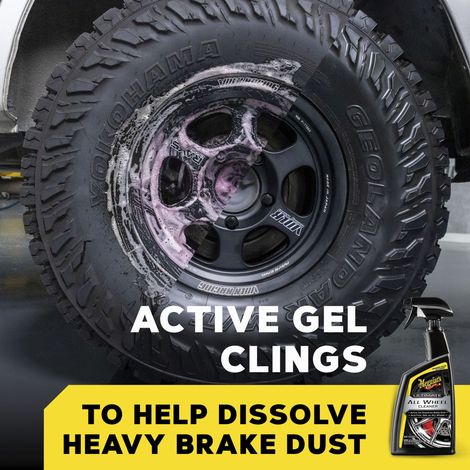 Pack Meguiar's® : Spray nettoyant vitres sans traces vitres teintées et Spray nettoyant jantes gel pH neutre polies chromées (1/4)