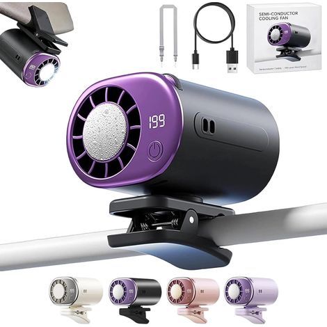 Neuer Kfz-Clip-Ventilator mit LED-Anzeige (Modelljahr 2026) – 360°-Drehung, tragbares Mini-Kühlsystem für Fahrzeuge, USB-aufladbar, 199 Geschwindigkeitsstufen einstellbar, 16℃ Halbkühlung, breite Klem (1/5)