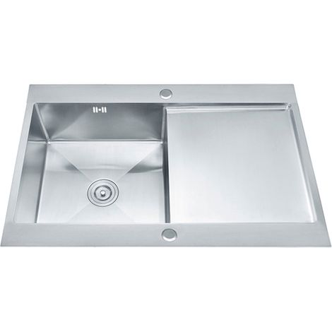 ViandPro Single Bowl Single Drainer Sink - 1000 x 500mm - Stainless Steel