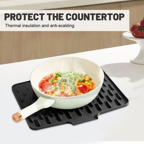 Tapis D Egouttement - Silicone - Antidérapant - Pour Evier Cuisine - 30 x 40 cm - 1 Piece (1/5)