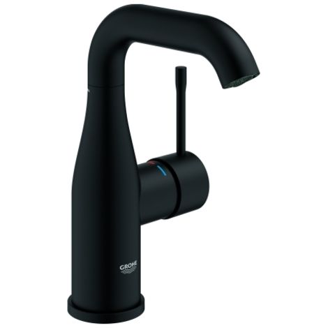 Waschtischmischer Grohe Essence M-Size, seitliche Betätigung schwenkbar, phantom black - 24176KF1