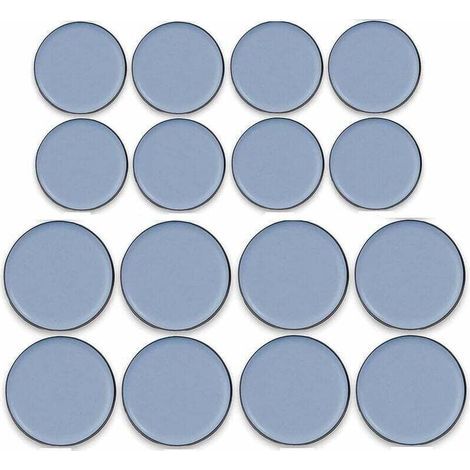 16 pezzi di feltrini adesivi in teflon per mobili, feltrini in teflon, cuscinetti in teflon per mobili, feltrini autoadesivi in teflon, 25 mm x 25 mm, 30 mm x 30 mm (1/5)