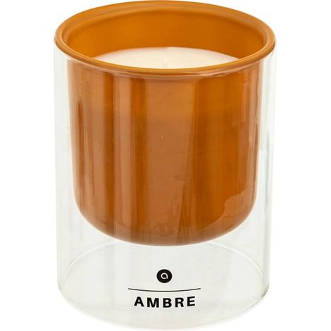 Bougie Parfumée en Verre "Ilan" 220g Ambre (1/2)