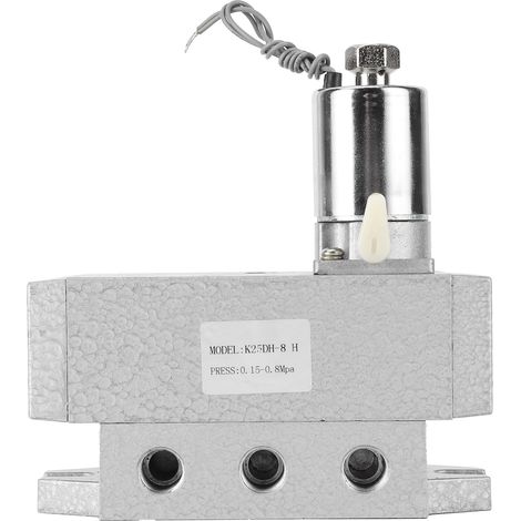 Distributeur pneumatique 5/2 voies monostable G1/4, électrovanne 24V DC pour équipement industriel K25DH-8 (1/5)