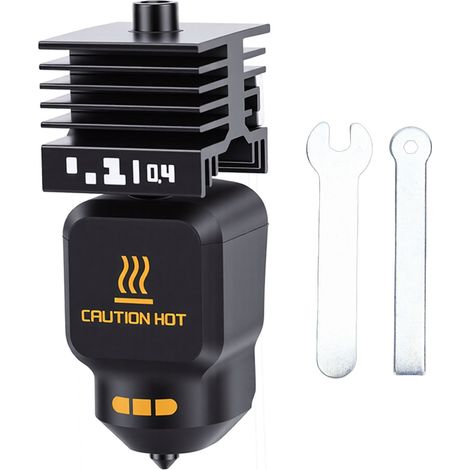 Kit Hotend d'imprimante 3D adapté pour Bambu Lab P2S H2D H2S P2SC HF tête d'extrusion buse en acier trempé de 0,4 mm bloc chauffant accessoires de remplacement (1/5)