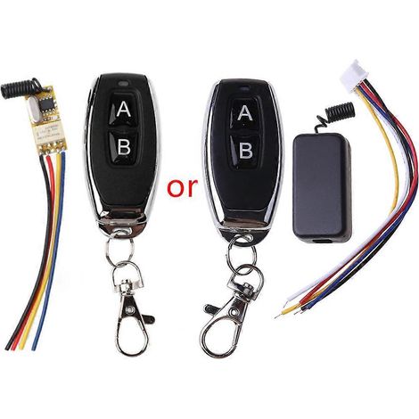 Mini-Relais-Fernbedienungsschalter für Gleichstrom 3,7 V–24 V, 12 V, 433 MHz, drahtlos (RF)