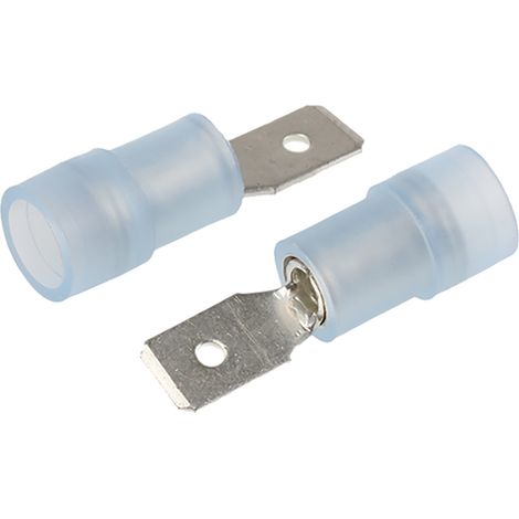 Cosse faston RS PRO, Isolé, Bleu