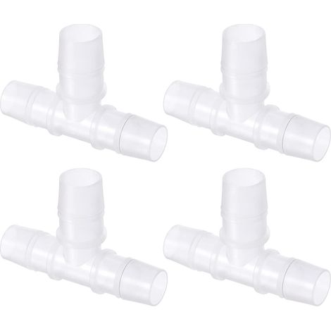 4 Paquet Barbillon Tuyau Raccords Transparent T Forme 3 Voie (1/5)