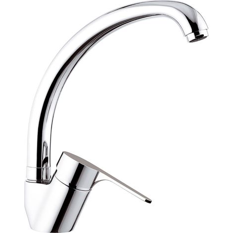 Rubinetto Miscelatore Monocomando Girevole Lavello Alto in Ottone Mariani Vela Cromato (1/2)