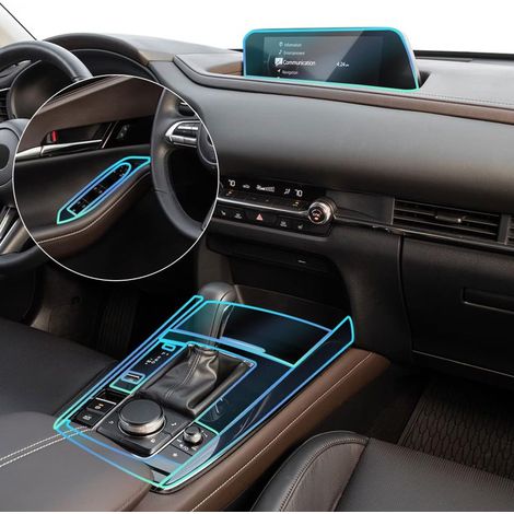 Irovami Film PPF Mazda CX30 – TPU 0,2mm, 14 pièces, protection intérieur (1/5)