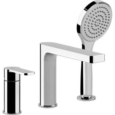Gessi Emporio Corso Venezia, mitigeur trois trous pour baignoire,