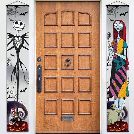 Halloween-Dekorationsset, gruselige Partydeko, Verandaschild, Türhänger (1/4)