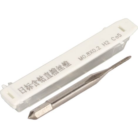 Taraud M0.8 en Acier pour Réparation de Montre, Filetage Métrique Fin 0.8mm, Mini Foret à Vis (1/5)