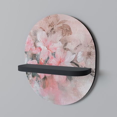 Mensola ovale CHERRY BLOSSOM nera (1/5)