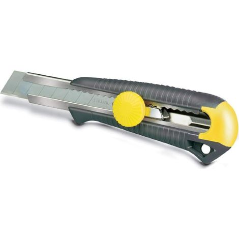 Couteau Sport Quickslide Lame En Acier Inoxydable - Cran D'Arrêt Avec Bouton Poussoir - Corps Métallique Compact Et Ergonomique - Fournit Avec 2 Lames (1/5)